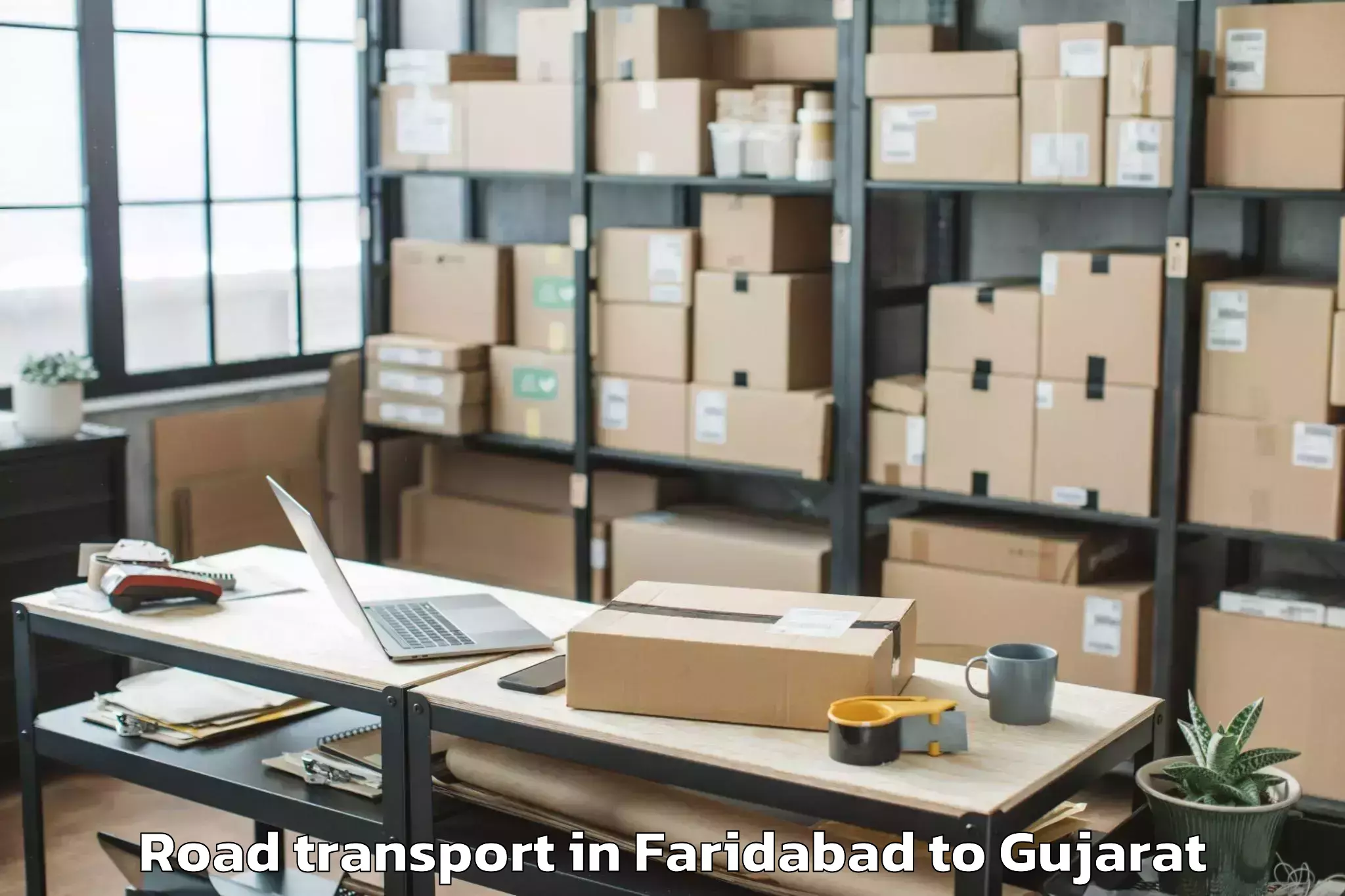 Get Faridabad to Sankheda Road Transport